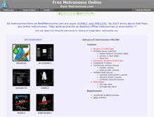Tablet Screenshot of bestmetronome.com
